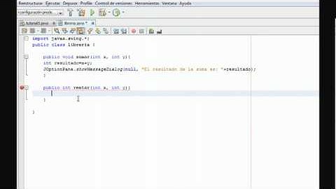 Tutorial 3 Parte 2 Java NetBeans - Metodos, Clases, Menu Grafico, Switch..flv