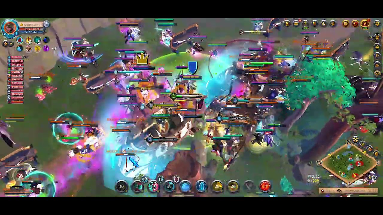 F4F Ally vs MOZZY vs R1SE vs SABOR | sub Caller POV | Albion Online zvz