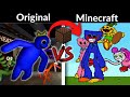 Fnf rainbow friends vs poppy playtime  original vs minecraft note block  roblox