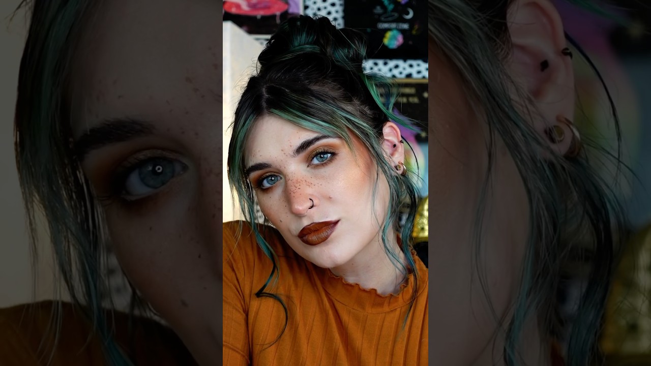 🍁🍂🍄‍🟫 fall vibes with the melt cosmetics rust palette, caffeine pencil, & 710 lipstick🐿️