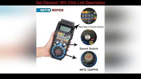 Best EU / US Delivery! 40 Meters Wireless Mach3 MPG Pendant mpg lathe Handwheel for CNC Mac.3 4 axi