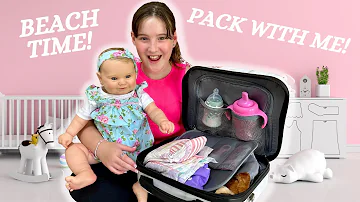 PACKING FOR MY REBORN TODDLER  - WE'RE GOING ON A BEACH HOLIDAY!