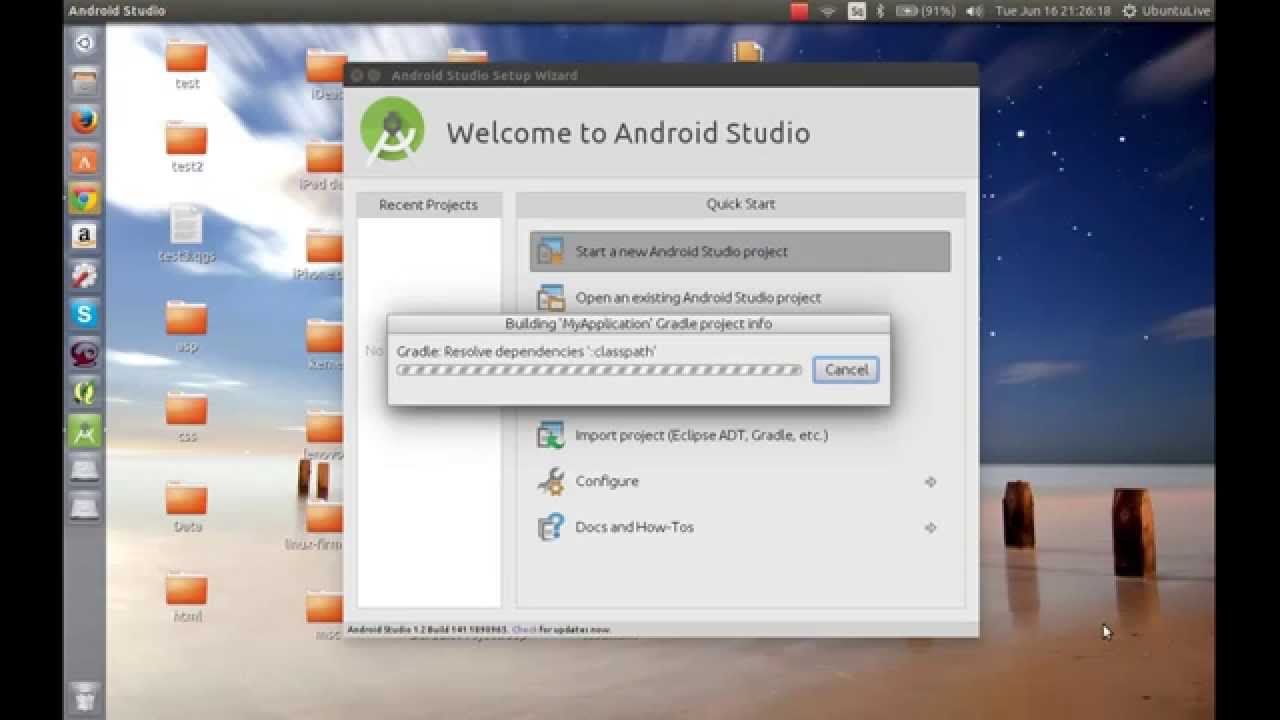 android studio ubuntu download