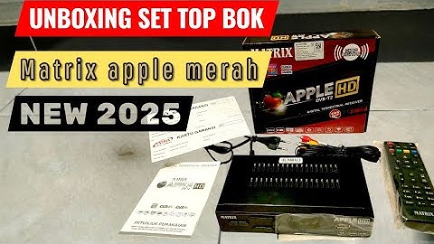 Unboxing stb set top box matrix apple merah 2025