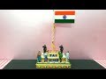 National flag  stand modeldiy for  independence day republic day school activityproject