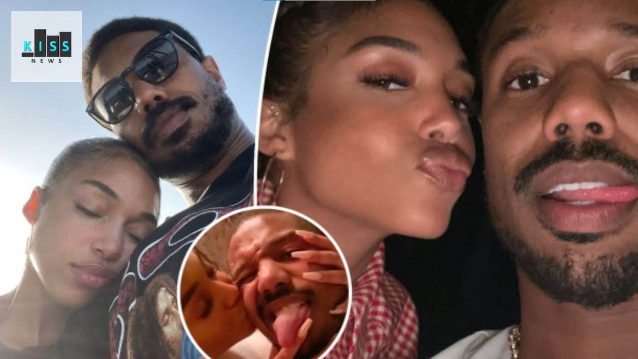 Michael B. Jordan and Lori Harvey Celebrate 1Year Anniversary Kiss