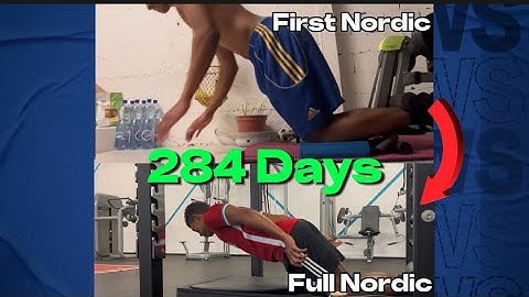 1 Year Nordic Curl Progression | With Knee Setback...