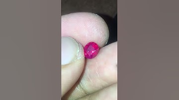 Viên ruby faceted tự nhiên 100%, xuất xứ lục yên 1,1ct | iRuby