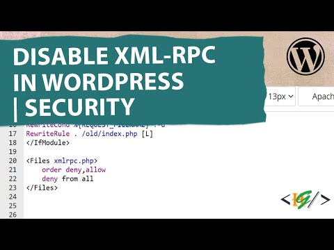 How to Disable XML-RPC using .htaccess in WordPress | xmlrpc | Security