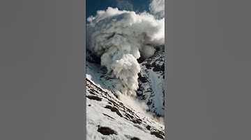 Avalanche Unleashed: Nature’s Icy Fury 🏔️❄️💥