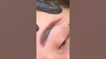 Brow Lamination Hack #eyebrows #browlamination #brows #fyp #satisfying #satisfyingvideo #waxing
