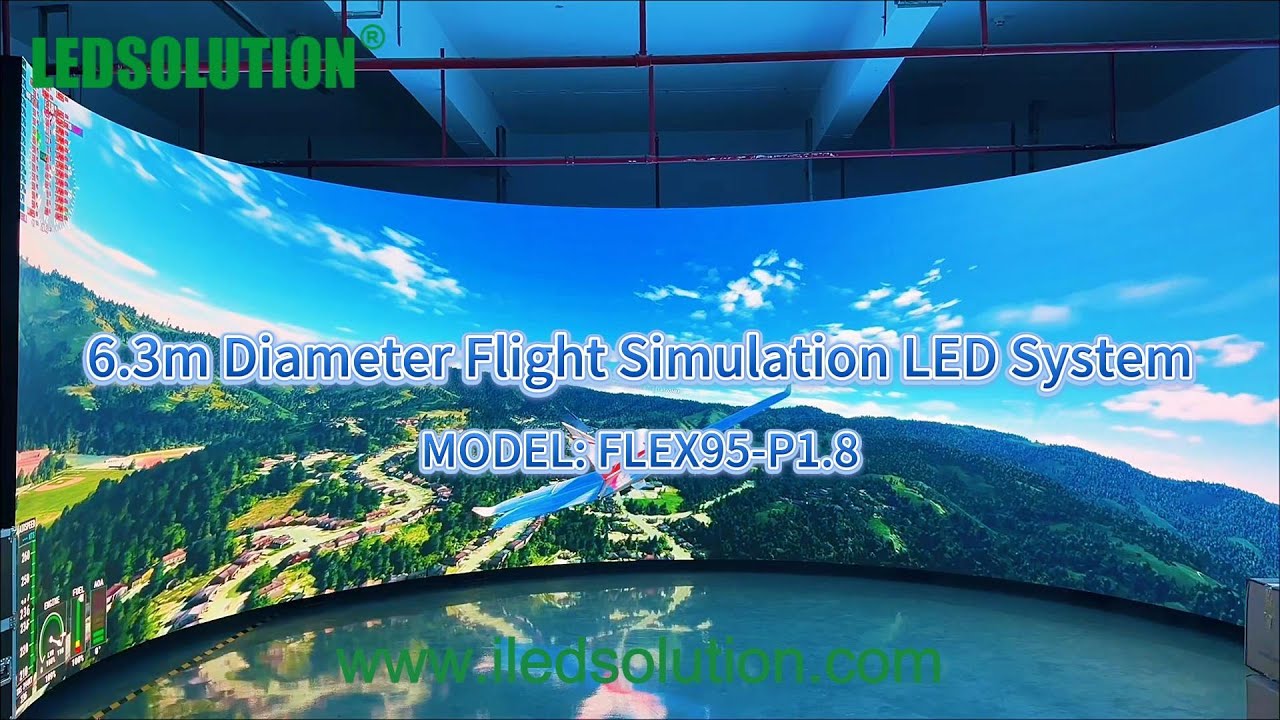 6.3m Diameter Flight Simulation LED System – Curved LED Display for ...