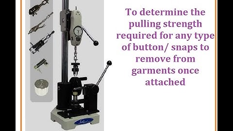 Button Snap Pull Tester-Safguard-Product Video|#amithgarmentservices