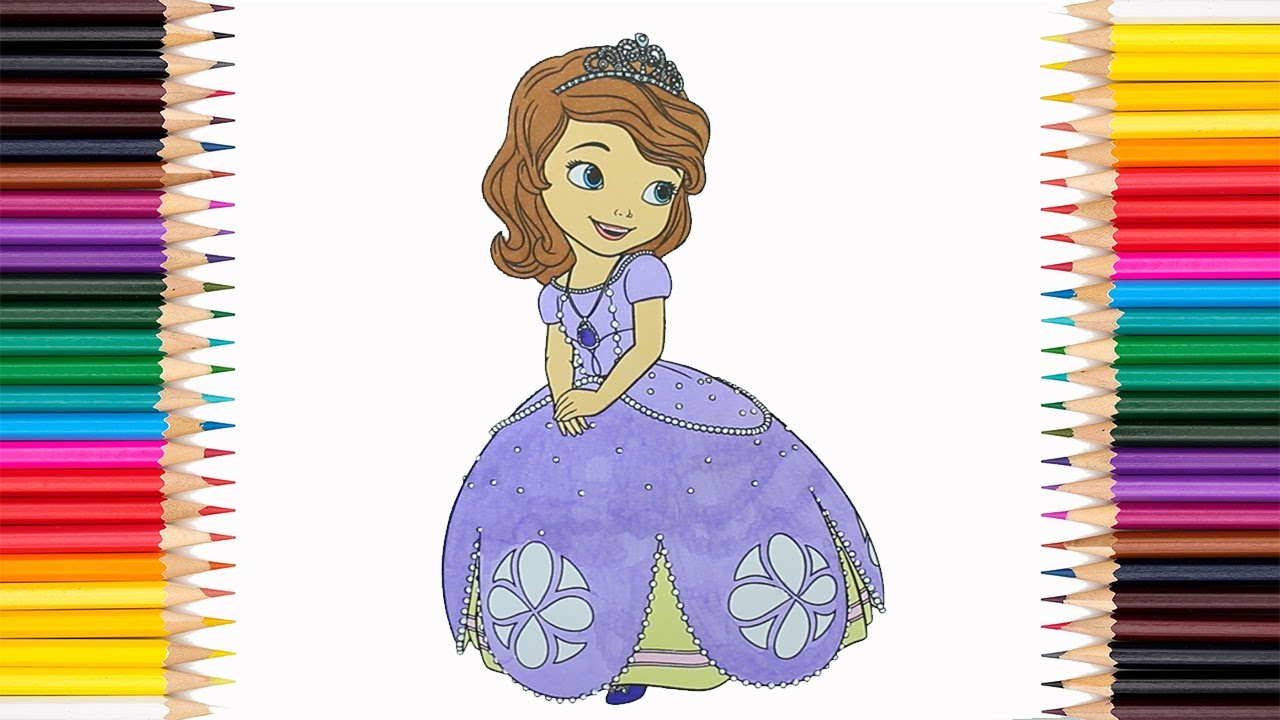 Video de Adivinhar Desenhos da Princesa Sofia, Jogos de Pintar, Desenho  animado