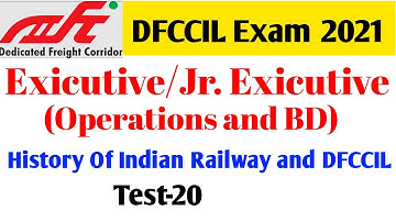 dfccil history of Indian Railway/ dfccil history question/dfccil history MCQ/ Railway history dfccil