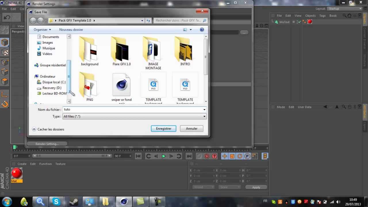 [TUTO] Créer sa bannière Youtube avec Cinema 4D et Photoshop CS6 - YouTube