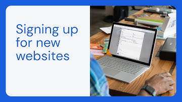 Signing Up for New Websites