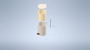 Pedal Bin Exploded View