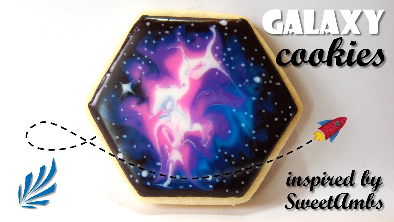 SUGAR COOKIES How to Decorate Galaxy Cookies YouTube
