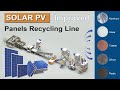 Solar panel pv modules recycling plant  new