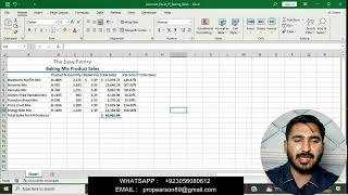 Excel_1F_Baking_Sales | Excel 1F Baking Sales | 1F Baking/Complete Solution Step by Step