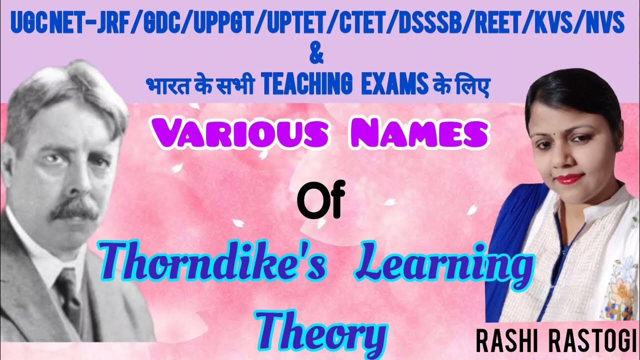 What is the name of Thorndike's learning theory? YouTube
