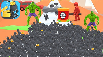 Tiny Run 3D GAMEPLAY 🐜🐜🐛 Android//iOS MAX LEVEL Hulk Jump Attack NEW UPDATE LEVEL 6678 UPLOJ