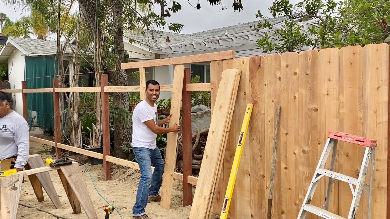CÓMO HACER CERCOS DE MADERA / building wood fence YouTube