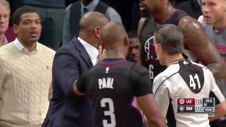 Doc Rivers Gets Ejected From Game    Clippers vs Nets    November 29, 2016   2016/ 17 NBA Season