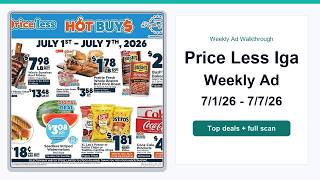 Price Less Iga Weekly Ad (7/1/26 - 7/7/26) Top Deals
