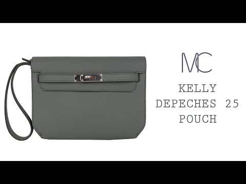 Hermes Kelly Depeche 25 in the most sought after Black & GHW