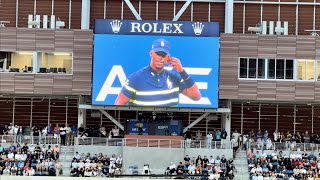 NBA star 🏀 Jimmy Butler was ball boy and played tennis / Fan week at US open 2023 🎾