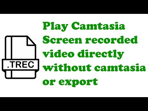 Mac 또는 PC에서 Camtasia없이 직접 Camtasia 기록 된 trec 파일을 재생하는 방법