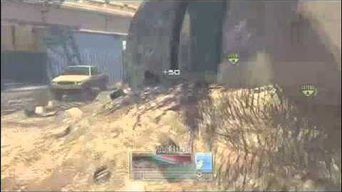 Amazing MW2 Throwing Knife Killcam | Scrapyard