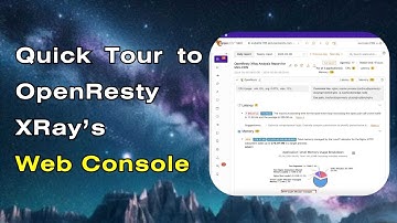 Quick Tour to OpenResty XRay