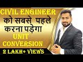 BASIC KNOWLEDGE FOR CIVIL ENGINEERING.HOW TO CONVERT FEET TO METER ? BY CIVIL GURUJI