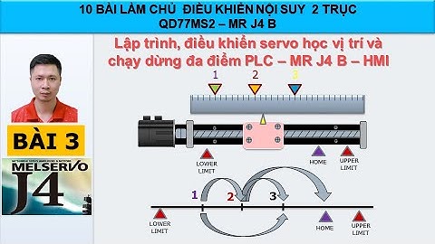 [SERVO] Bài 3: Điều khiển Servo học vị trí và chạy, dừng đa điểm PLC – MR J4 B - HMI. Positioning