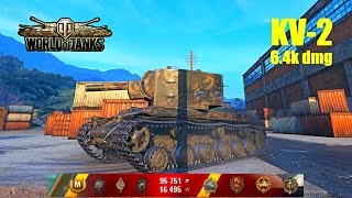 KV-2, 6.4K Damage, 9 Kills, Safe Haven - World of Tanks