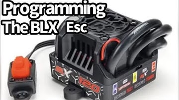 How to program the ArrmaBLX esc