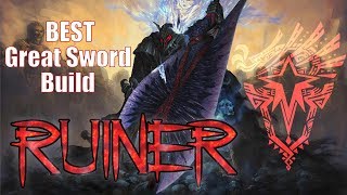 Ruiner The Real Best Late-Game Great Sword Build Monster Hunter World Iceborne Mhw