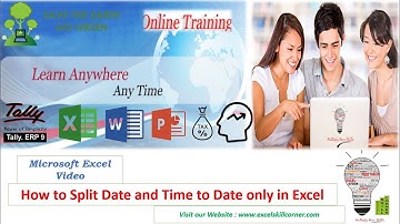 How to Split Date and Time to Date only in Excel