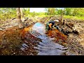 Struggling At The Culvert & Tearing  Out 3 New Beaver Dams! Part 1 of 6! Let's Go Fishing!