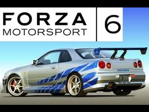 Forza 6 2 Fast 2 Furious Paul Walker S Nissan Skyline R34 Gtr Inside Look Youtube
