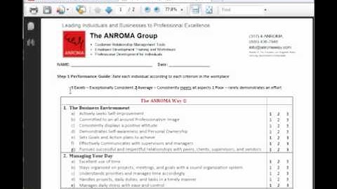 Professional Development:  Self Assessment Tutorial
