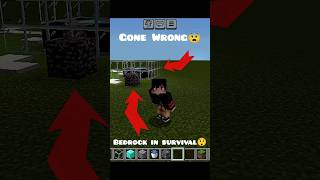 Bedrock In Minecraft😨 #shortsfeed #minecraft #shorts
