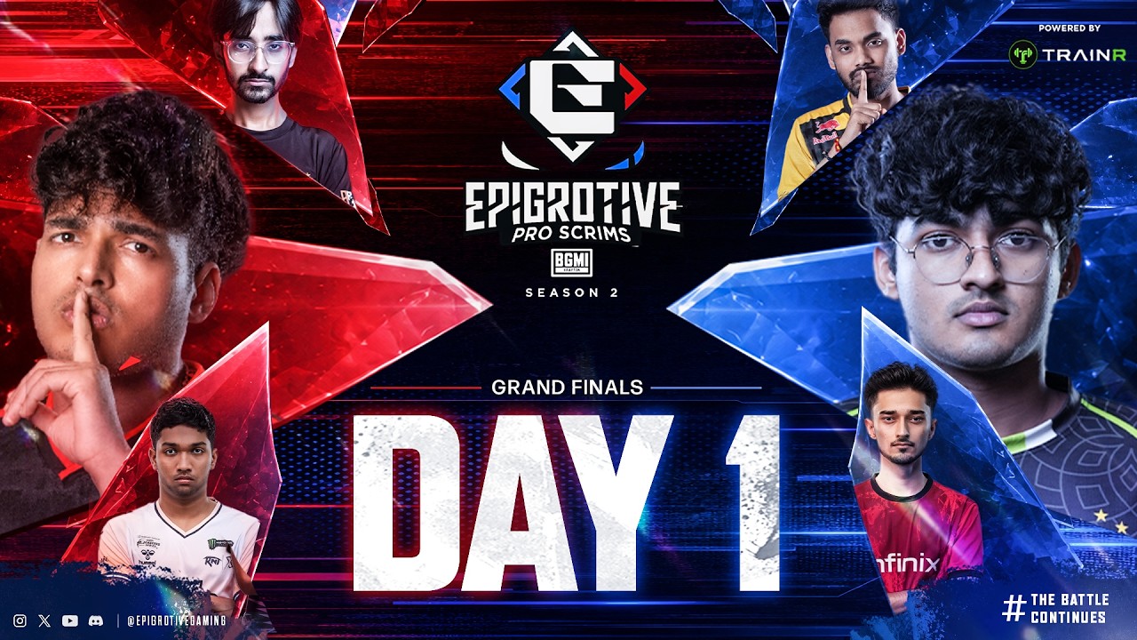 Epigrotive Pro Scrims Season 2 - DAY 1 | FT. #Apexgaming #godlike #soul #8bit #rntx