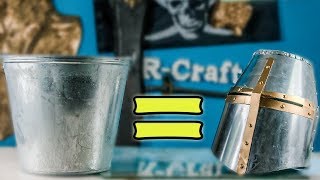 ШЛЕМ  ИЗ ВЕДРА? Шлем крестоносца своими руками DIY