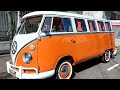 Orange volkswagen bus for sale