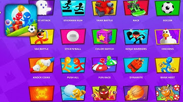 Stickman Party - Tournament Mode 1234 Player Random Mini Games Gameplay Walkthrough  New Update