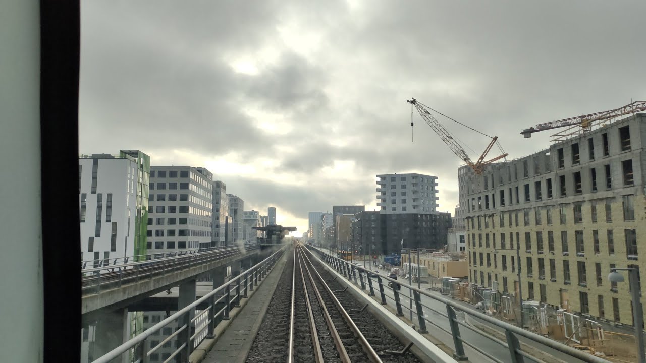 Vanløse to Ørested in 5 minutes | Metro Journey in Copenhagen Denmark ...